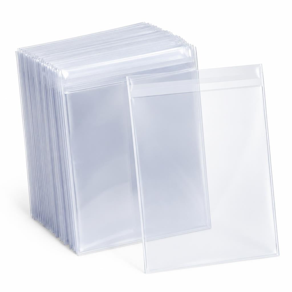 Bundle of clear soft penny sleeves
